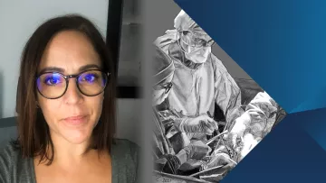 Anne-Sophie, du bloc opératoire à la planche à dessin.